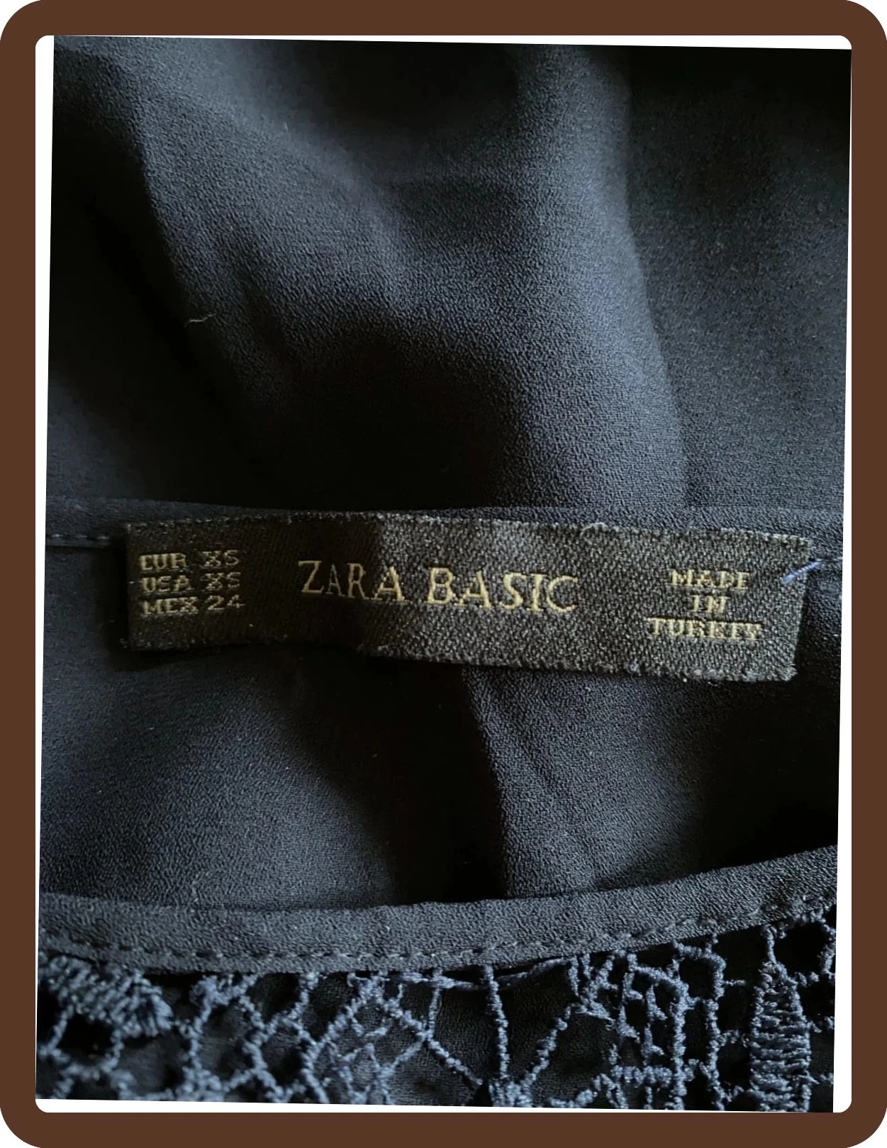 Marine blouse met borduurwerk Zara Trafaluc T34 – Elegant & als nieuw! – photo 8